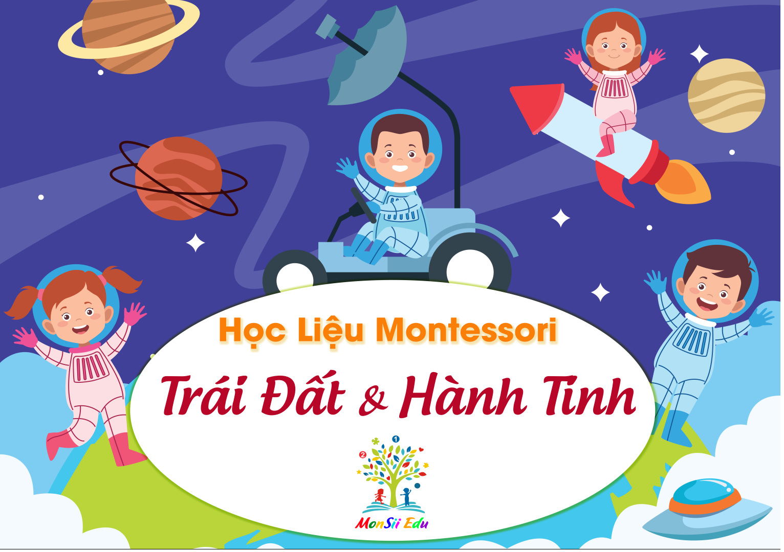 Bộ học liệu Trái Đất & Hành Tinh – Matching Book